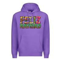 Purple feliz navidad with pattern Premium Hoodie - texasbilliewilder