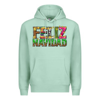 Seafoam feliz navidad with pattern Premium Hoodie - texasbilliewilder
