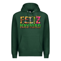 Sports Green feliz navidad with pattern Premium Hoodie - texasbilliewilder
