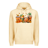 Pina Colada pumpkins coffee cups Premium Hoodie - Zillion Design Studio