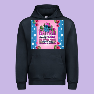 Ohana Means Family Stitch Urban Hoodie Designed By Zillion Design Studio