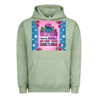 Pigment Oil Green ohana means family stitch Urban Hoodie - Zillion Design Studio