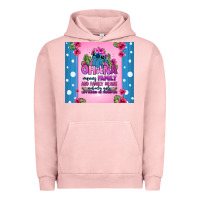 Pigment Salmon ohana means family stitch Urban Hoodie - Zillion Design Studio