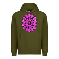 Army Green pink gemstone Premium Hoodie - RanaPortraitStore
