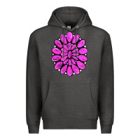 Charcoal Heather pink gemstone Premium Hoodie - RanaPortraitStore