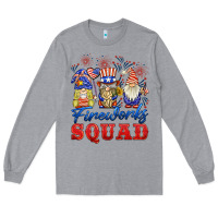 Heather Grey fireworks squad Long Sleeve Tee - BarkalooDesign