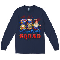 Navy fireworks squad Long Sleeve Tee - BarkalooDesign