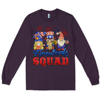 Plum fireworks squad Long Sleeve Tee - BarkalooDesign