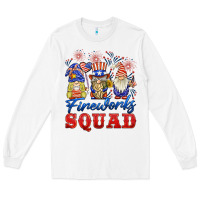 White fireworks squad Long Sleeve Tee - BarkalooDesign