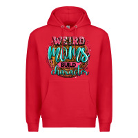 Red weird moms build character Premium Hoodie - Zillion Design Studio