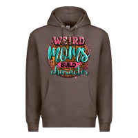 Coffee weird moms build character Premium Hoodie - Zillion Design Studio