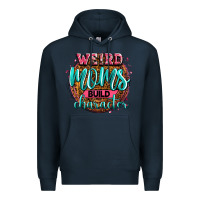Navy weird moms build character Premium Hoodie - Zillion Design Studio