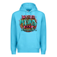 Ocean Blue weird moms build character Premium Hoodie - Zillion Design Studio