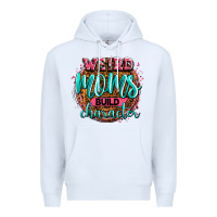 White weird moms build character Premium Hoodie - Zillion Design Studio