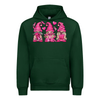 Forest Green Breast Cancer Gnomes Urban Hoodie - texasbilliewilder