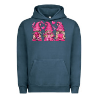 Pigment Midnight Navy Breast Cancer Gnomes Urban Hoodie - texasbilliewilder