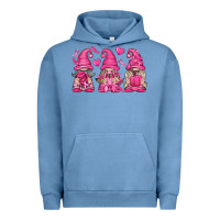 Pigment Pebble Blue Breast Cancer Gnomes Urban Hoodie - texasbilliewilder