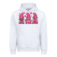White Breast Cancer Gnomes Urban Hoodie - texasbilliewilder