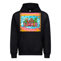 Black hello summer Urban Hoodie - Zillion Design Studio