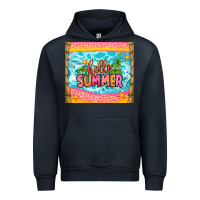Navy hello summer Urban Hoodie - Zillion Design Studio