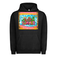 Pigment Black hello summer Urban Hoodie - Zillion Design Studio
