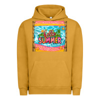Pigment Peanut Butter hello summer Urban Hoodie - Zillion Design Studio