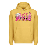 Antique Gold pink christmas coffee cups Premium Hoodie - texasbilliewilder