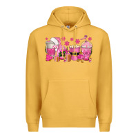 Mustard pink christmas coffee cups Premium Hoodie - texasbilliewilder