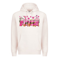 Pale Pink pink christmas coffee cups Premium Hoodie - texasbilliewilder