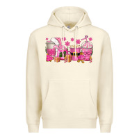 Sandshell pink christmas coffee cups Premium Hoodie - texasbilliewilder
