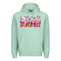Seafoam pink christmas coffee cups Premium Hoodie - texasbilliewilder