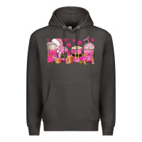 Smoke pink christmas coffee cups Premium Hoodie - texasbilliewilder