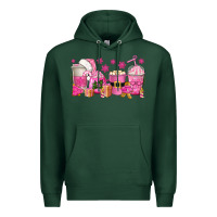 Sports Green pink christmas coffee cups Premium Hoodie - texasbilliewilder