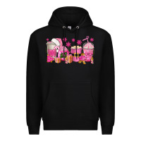 Black pink christmas coffee cups Premium Hoodie - texasbilliewilder