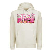 Oatmeal Heather pink christmas coffee cups Premium Hoodie - texasbilliewilder