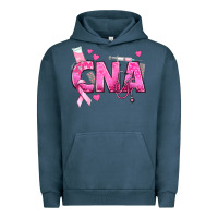 Pigment Midnight Navy Breast Cancer CNA Certified Nursing Assistant Urban Hoodie - texasbilliewilder