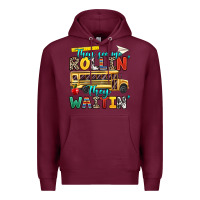 Burgundy they see me rollin they waitin Premium Hoodie - texasbilliewilder