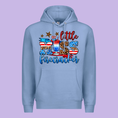 Little Miss Firecracker Premium Hoodie Designed By Adodesignshop