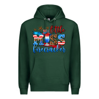 Sports Green little miss firecracker Premium Hoodie - AdoDesignShop