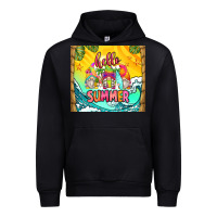 Black hello summer gnomes Urban Hoodie - Zillion Design Studio