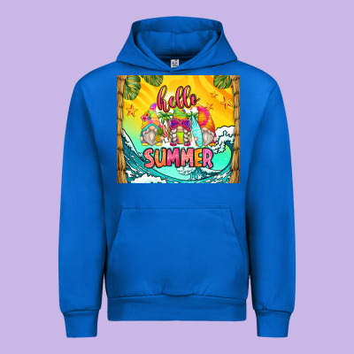 Hello Summer Gnomes Urban Hoodie Designed By Zillion Design Studio