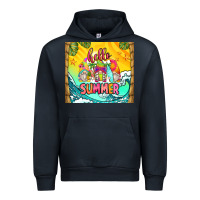 Navy hello summer gnomes Urban Hoodie - Zillion Design Studio
