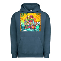 Pigment Midnight Navy hello summer gnomes Urban Hoodie - Zillion Design Studio