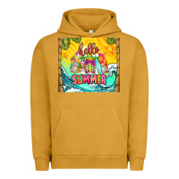 Pigment Peanut Butter hello summer gnomes Urban Hoodie - Zillion Design Studio