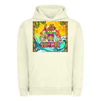 Pigment Pistachio hello summer gnomes Urban Hoodie - Zillion Design Studio
