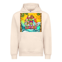 Sandshell hello summer gnomes Urban Hoodie - Zillion Design Studio