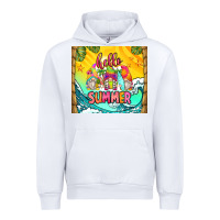 White hello summer gnomes Urban Hoodie - Zillion Design Studio