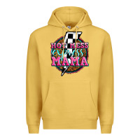 Antique Gold hot mess express mama Premium Hoodie - Zillion Design Studio