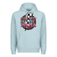 Blue Mist hot mess express mama Premium Hoodie - Zillion Design Studio