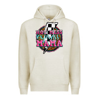 Oatmeal Heather hot mess express mama Premium Hoodie - Zillion Design Studio